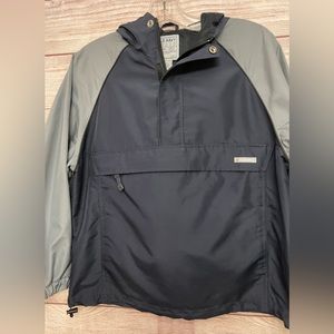 NWT Old Navy Kids Windbreaker Size L 10-12 Blue and Gray Lightweight Zip Up